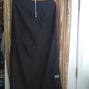 Long black skirt 100% nylon